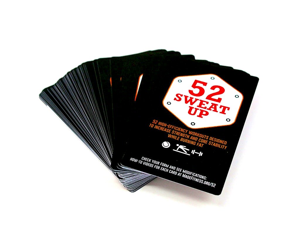 Deck of 52 workout cards